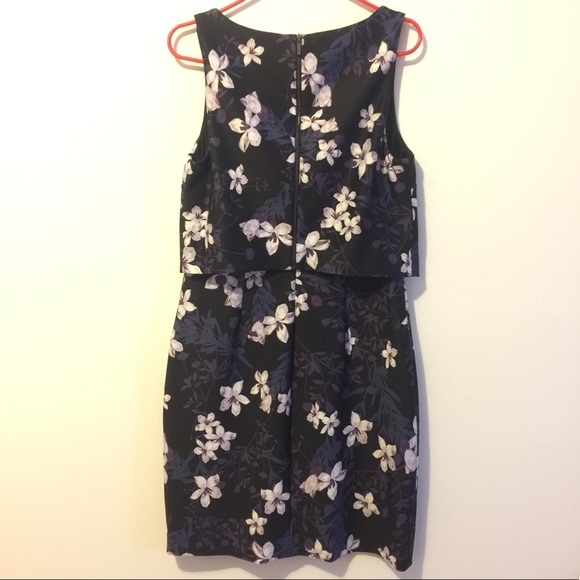 Black and purple floral dress - Picture 2 of 4